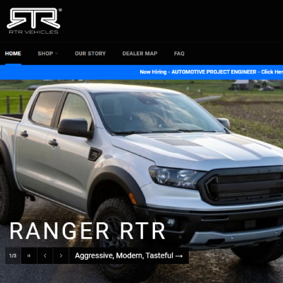 RTR Vehicles Website